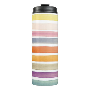 Handgemalte Bürstenanschläge des Aquarells, Fahn Thermosbecher