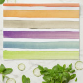 Handgemalte Bürstenanschläge des Aquarells, Fahnen Geschirrtuch (Gefaltet)