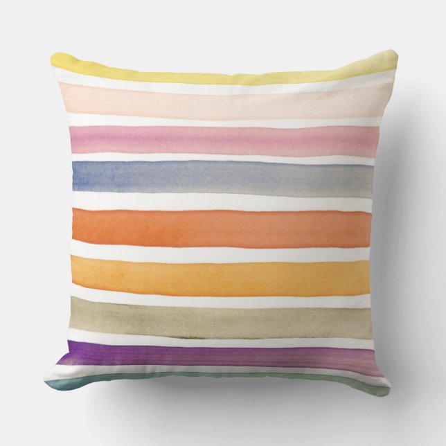 Handgemalte Bürstenanschläge des Aquarells, Fahnen Kissen (Vorderseite)