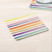 Handgemalte Bürstenanschläge des Aquarells, Fahnen Rechteckiger Pappuntersetzer (angewinkelt)