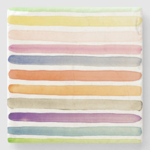 Handgemalte Bürstenanschläge des Aquarells, Fahnen Steinuntersetzer