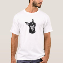 Handgemalte Chihuahua-Portrait T-Shirt
