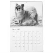 Handgemalte Chihuahua-Portraits Kalender (Mär 2026)