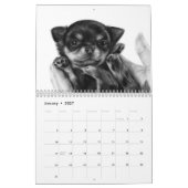 Handgemalte Chihuahua-Portraits Kalender (Jan 2027)