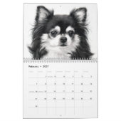 Handgemalte Chihuahua-Portraits Kalender (Feb 2027)