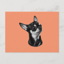 Handgemalte Chihuahua Postkarte