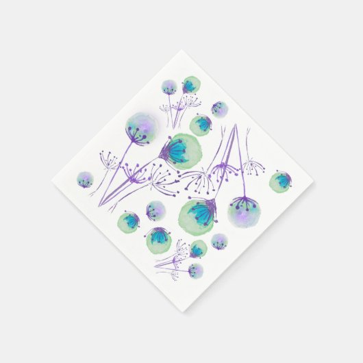 Handgemalte Dandillion Serviettes Serviette (Ecke)