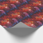 Handgemalte Deep-Space-Fantasy-Malerei Geschenkpapier (Ecke)