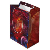 Handgemalte Deep-Space-Fantasy-Malerei Mittlere Geschenktüte (Rückseite Schrägansicht)