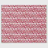 Handgemalte Dreiecke, Reihen von Diamanten Weihnac Geschenkpapier (Flach)