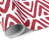 Handgemalte Dreiecke, Reihen von Diamanten Weihnac Geschenkpapier (Rolleneckpunkt)