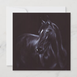 Handgemalte Equine Art Einladung