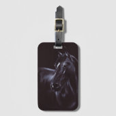 Handgemalte Equine Art Gepäckanhänger (Vorderseite Vertikal)