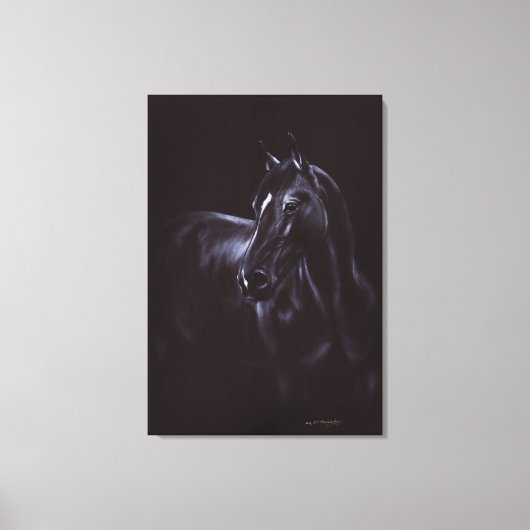 Handgemalte Equine Art Leinwanddruck (Vorderseite)