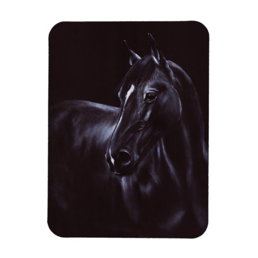 Handgemalte Equine Art Magnet (Vertikal)
