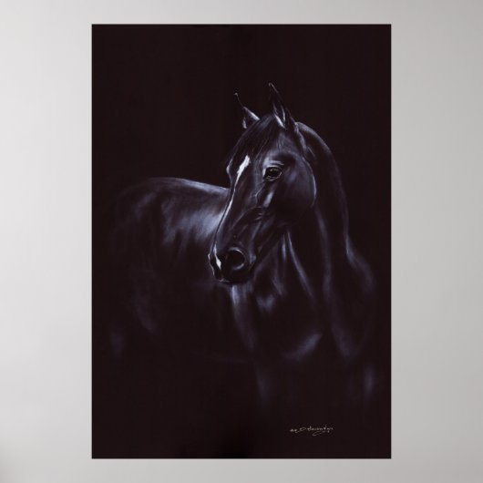 Handgemalte Equine Art Poster (Vorne)