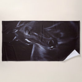 Handgemalte Equine Art Strandtuch