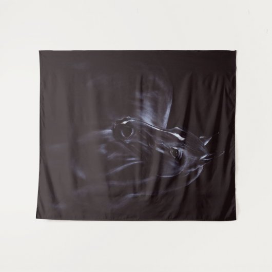 Handgemalte Equine Art Wandteppich (Vorderseite (Horizontal))