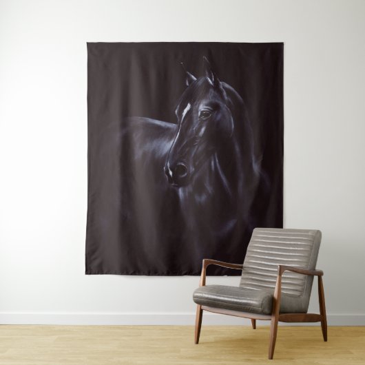 Handgemalte Equine Art Wandteppich (Beispiel)