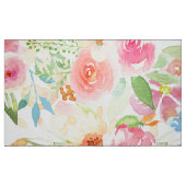 Handgemalte, farbenfrohe, zarte Blume Stoff (Fat Quarter (45,7 x 55,9 cm))