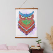 Handgemalte, farbige Schale Wandteppich Mit Holzrahmen (Schlafzimmer)