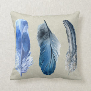 Handgemalte Federn Polyester-Kissen Kissen