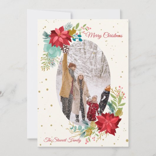 Handgemalte Foto-Urlaubskarte Feiertagskarte (Vorderseite)