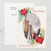 Handgemalte Foto-Urlaubskarte Feiertagskarte (Vorne/Hinten)