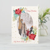 Handgemalte Foto-Urlaubskarte Feiertagskarte (Stehend Vorderseite)