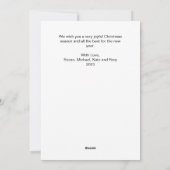 Handgemalte Foto-Urlaubskarte Feiertagskarte (Rückseite)