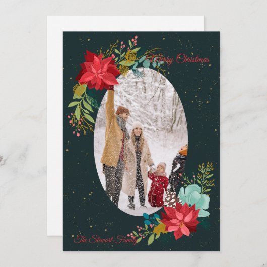 Handgemalte Foto-Urlaubskarte Feiertagskarte (Vorne/Hinten)