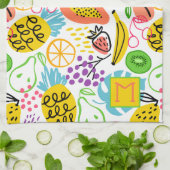 Handgemalte Fruchtmuster Geschirrtuch (Gefaltet)