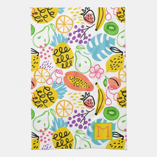 Handgemalte Fruchtmuster Geschirrtuch (Vertikal)