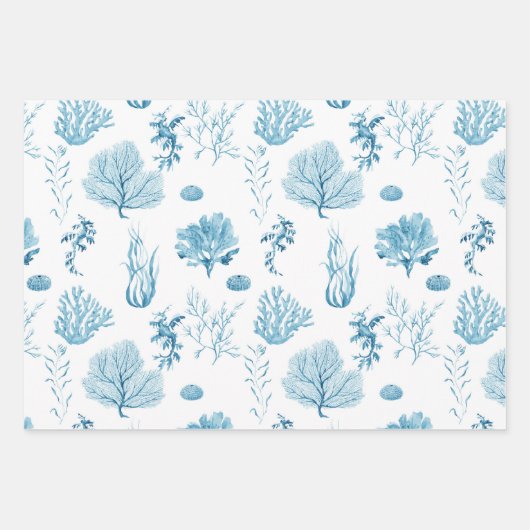 Handgemalte Galapagos-Pinguine Geschenkpapier Set (Vorderseite 2)