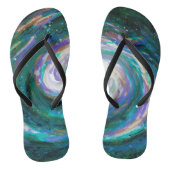 Handgemalte Galaxie Badesandalen (Fußbett)