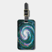 Handgemalte Galaxie Gepäckanhänger (Vorderseite vertikal)