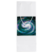 Handgemalte Galaxie Geschenktüte Für Weinflaschen (Rückseite)