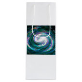 Handgemalte Galaxie Geschenktüte Für Weinflaschen (Vorderseite)