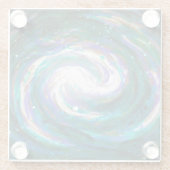 Handgemalte Galaxie Glasuntersetzer (Rückseite)