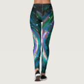 Handgemalte Galaxie Leggings (Rückseite)