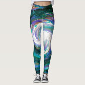 Handgemalte Galaxie Leggings (Vorderseite)