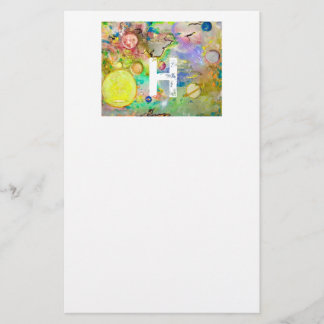 Handgemalte Galaxie stationär Briefpapier