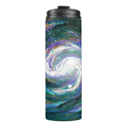 Handgemalte Galaxie Thermosbecher (Vorderseite)