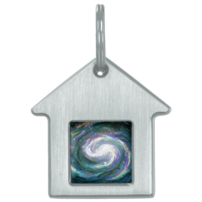 Handgemalte Galaxie Tiermarke (Vorderseite)
