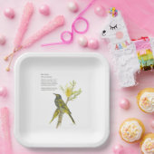 Handgemalte, gefährdete Honeyeater-Papierplatte Pappteller (Party)