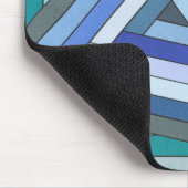 Handgemalte, geometrische Dreiecksgestaltung Mousepad (Ecke)