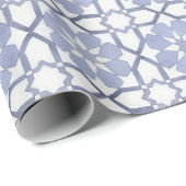 Handgemalte geometrische Lavander Geschenkpapier (Rolleneckpunkt)