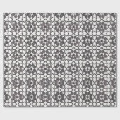 Handgemalte geometrische Schwarz-weiße Marokkaner Geschenkpapier (Flach)