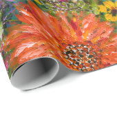 Handgemalte Geschenkverpackung mit Wildblumen | Bu Geschenkpapier (Rolleneckpunkt)