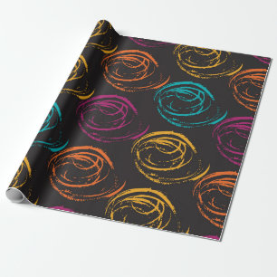 Handgemalte Grangenstruktur. geometrisches Farbele Geschenkpapier